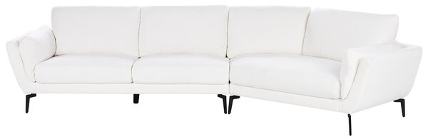 Pohovka svetlosivá polyester látkové čalúnenie 3-miestna oblúkové sedadlo moderný minimalistický štýl obývacia izba