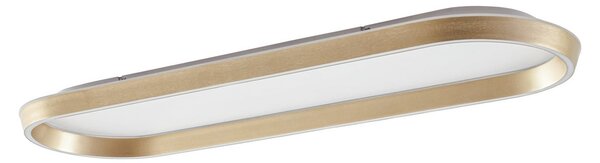 Stropné Lampa Lucande, Rylan, stmievateľné, Zlatá / Mosadz, Obývacia izba, Kov, Moderný