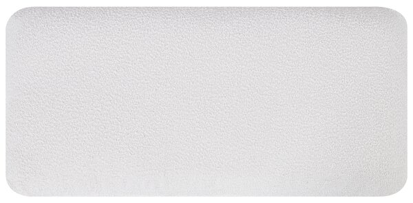 Pohovka svetlosivá polyester látkové čalúnenie 3-miestna oblúkové sedadlo moderný minimalistický štýl obývacia izba