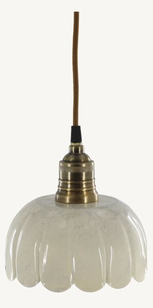 Lunel lampa v smaltovanej krémovej farbe