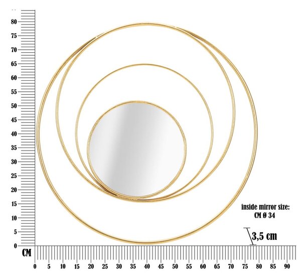 Nástenné zrkadlo ø 80 cm Arc – Mauro Ferretti
