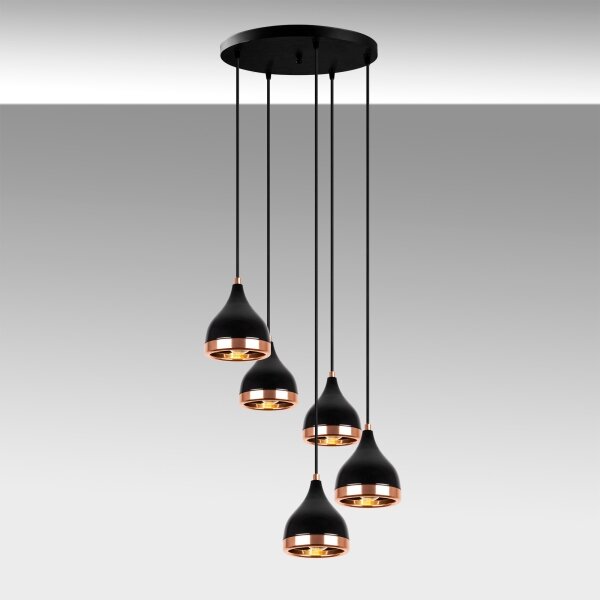 Luster na lanku YILDO 5xE27/40W/230V