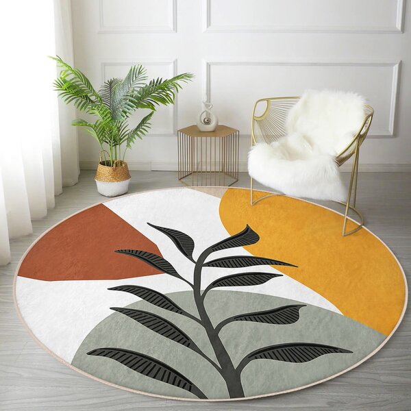 Prateľný okrúhly koberec vhodný pre robotické vysávače ø 120 cm Comfort – Mila Home
