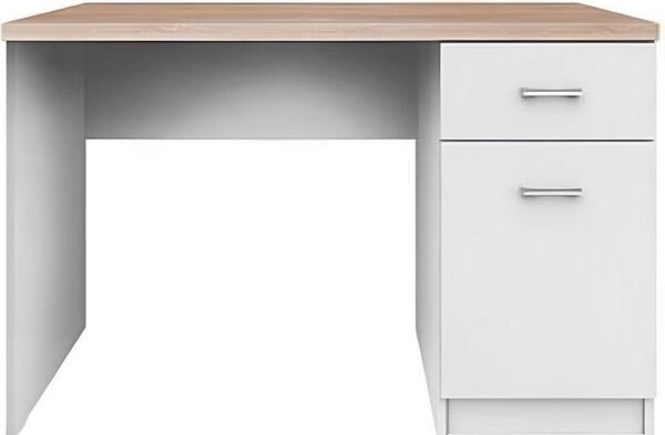 Kondela PC stolík Topty Typ 9 1D1S/120 - biela / dub sonoma