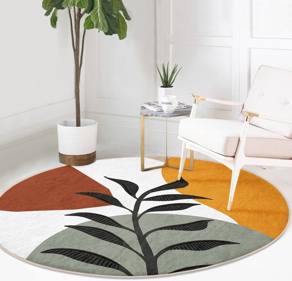 Prateľný okrúhly koberec vhodný pre robotické vysávače ø 120 cm Comfort – Mila Home