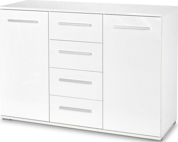 Halmar Komoda Lima KM4 - biely lesk