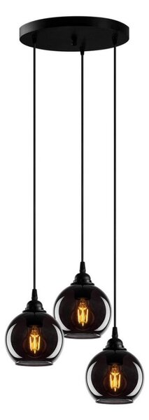 Luster na lanku SMOKED 3xE27/40W/230V