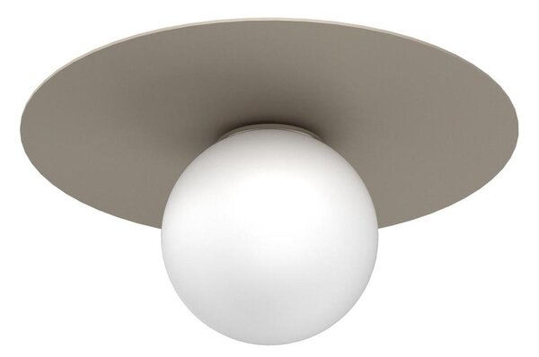 Stropné svietidlo FLAT 1xE27/15W/230V, priemer 35 cm, béžové