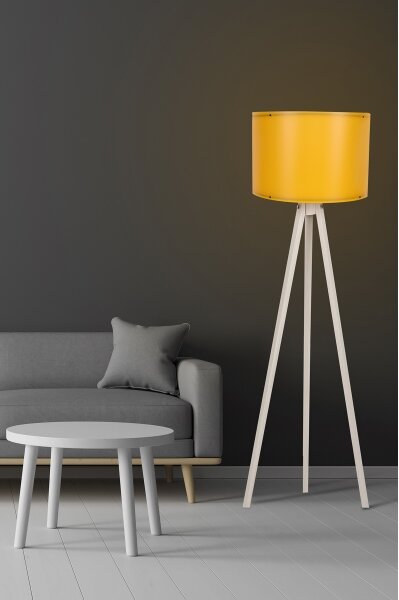 Stojacia lampa AYD 1xE27/60W/230V oranžová/béžová
