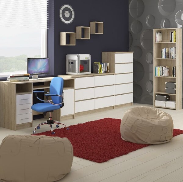 Ak furniture Súprava políc Kika 25x25 cm dub sonoma