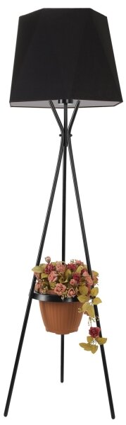 Stojacia lampa VENEDIK 1xE27/60W/230V čierna