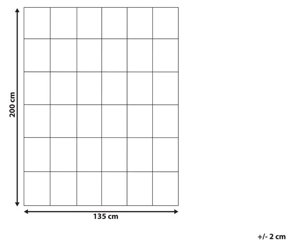 Posteľná prikrývka biela letná 135 x 200 cm zo zmesi polyesteru a bavlny prešívaný paplón s ľahkou výplňou