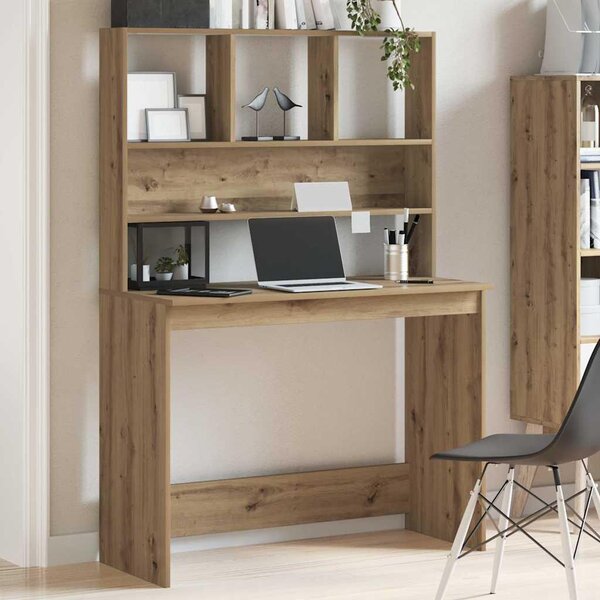 Maison Exclusive - písací stôl s policou Artisan-dub 102x45x148cm drevený materiál