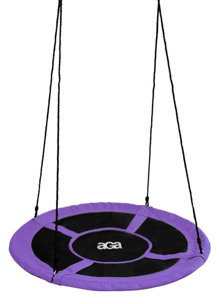 Aga Závesný hojdací kruh 90 cm Fialový