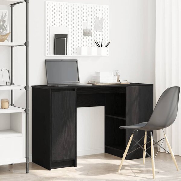 Maison Exclusive - písací stôl čierny dubový vzhľad 120x42x76 cm drevený materiál