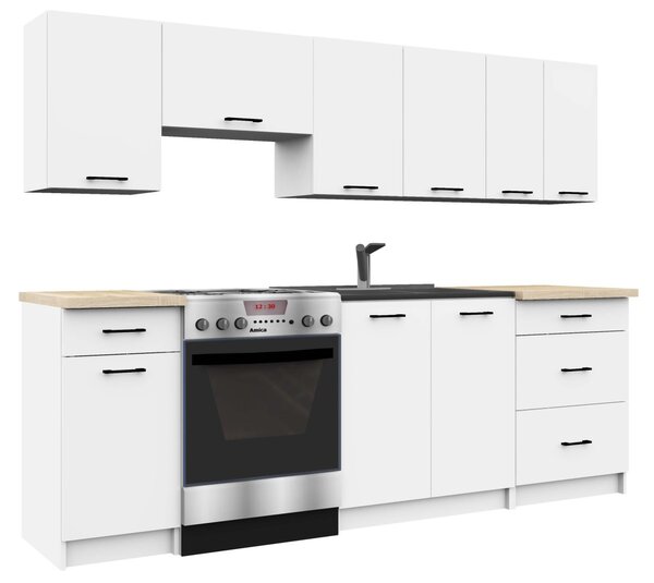 Ak furniture Kuchynská skrinka Olivia W 50 cm - biela závesná