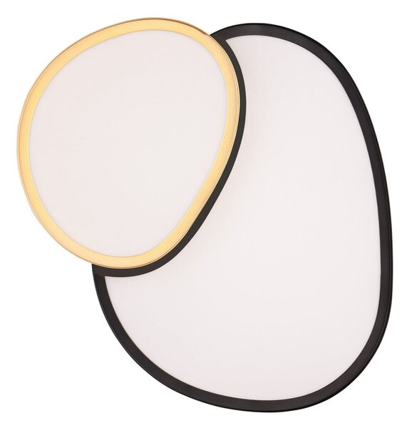 LED stropné svietidlo v čiernej a zlatej farbe 36x43.5 cm Rise – Trio