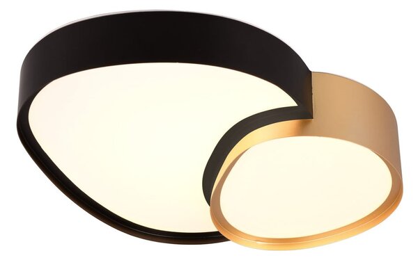 LED stropné svietidlo v čiernej a zlatej farbe 36x43.5 cm Rise – Trio