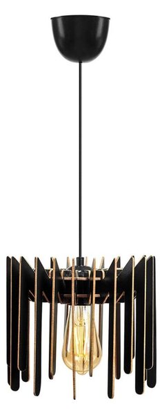 Luster na lanku 1xE27/60W/230V čierna pr. 23 cm