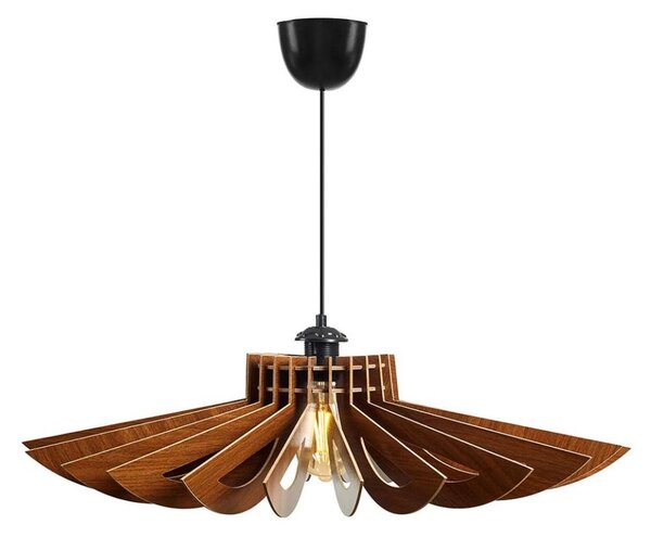 Luster na lanku 1xE27/60W/230V hnedá pr. 52 cm