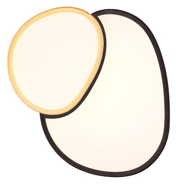 LED stropné svietidlo v čiernej a zlatej farbe 36x43.5 cm Rise – Trio