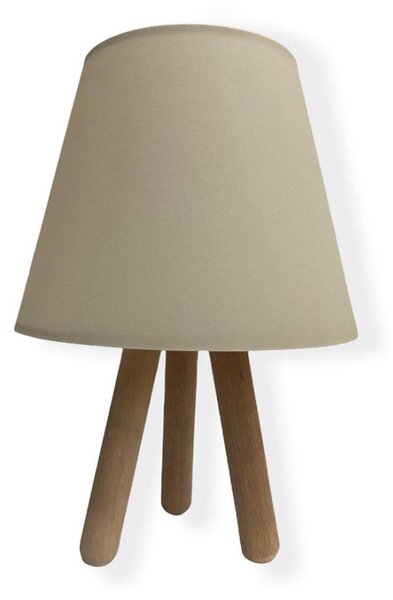 Stolná lampa WOOD 1xE27/60W/230V béžová