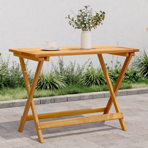 Maison Exclusive - Skladací záhradný stôl 90x52,5x65 cm z masívneho dreva akácie