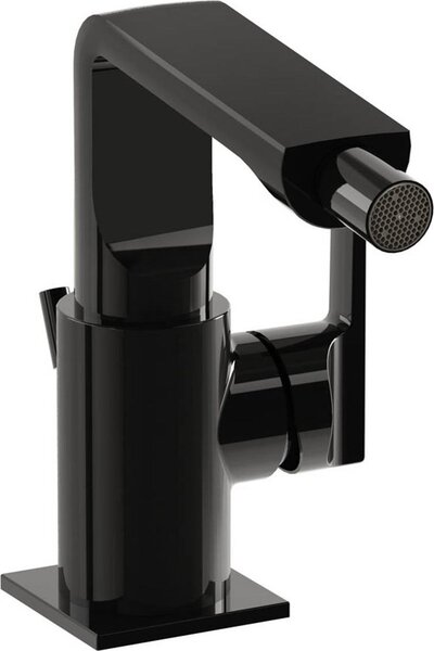 Bidetová batéria s výsuvným ventilom, lesklý čierny povrch | A4277039