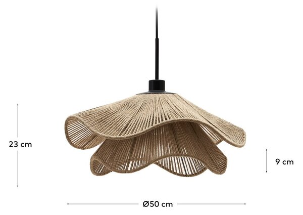 Tienidlo v prírodnej farbe ø 50 cm Pontos – Kave Home