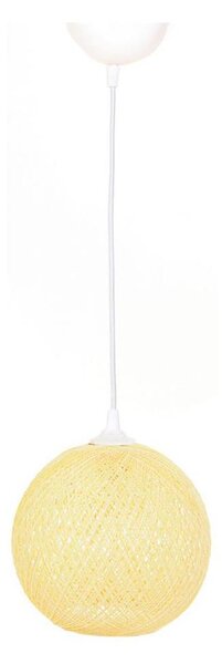 Luster na lanku JUTE 1xE27/60W/230V žltá