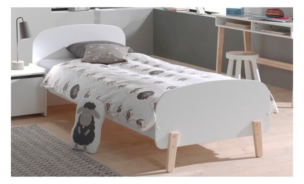 Biela detská posteľ Vipack Kiddy, 90 x 200 cm