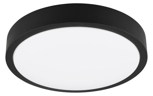 Čierne LED stropné svietidlo ø 40 cm Iseo – Trio