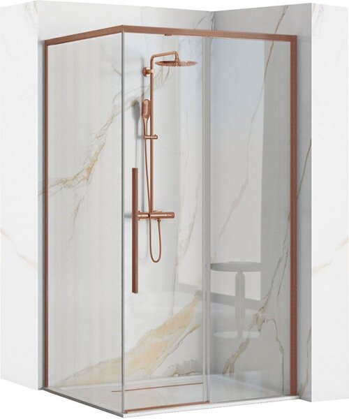 Sprchový Kút Rea Solar 90X90 Brush Copper