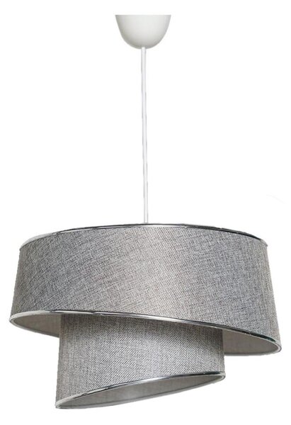 Luster na lanku BARETTE 1xE27/60W/230V strieborná/lesklý chróm