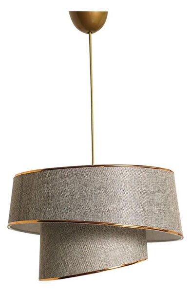 Luster na lanku BARETTE 1xE27/60W/230V šedá