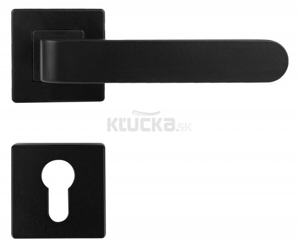 K02 PZ kľučka na dvere čierna, Čierna