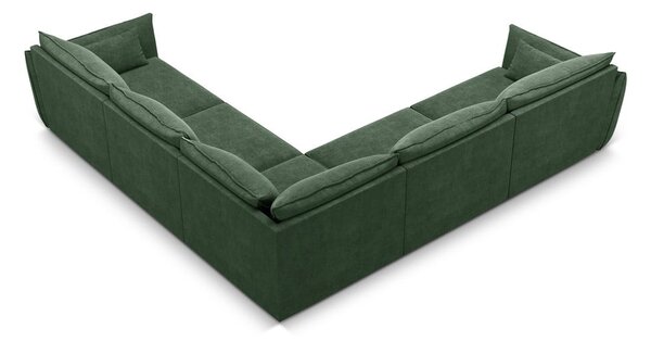 Tmavozelená rohová pohovka (variabilná) Vanda - Mazzini Sofas