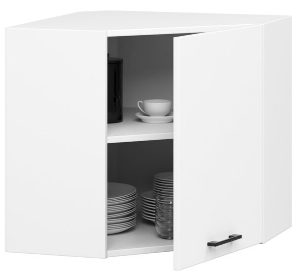 Ak furniture Kuchynská skrinka Olivia W 60/60 cm cm biela - závesná rohová