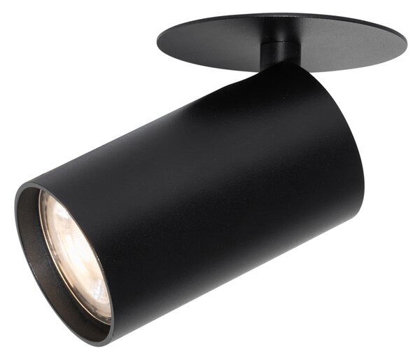 Moderné zapustené bodové svetlo čierne GU10 50 mm - Chels