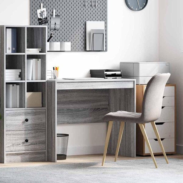 Maison Exclusive – Písací stôl Sonoma v šedej farbe 90 x 50 x 76 cm