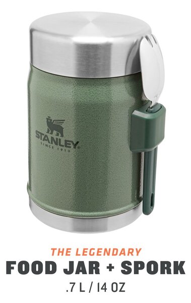 Zelená termoska na jedlo z nehrdzavejúcej ocele 400 ml Legendary Classic Hammer Tone Green – Stanley