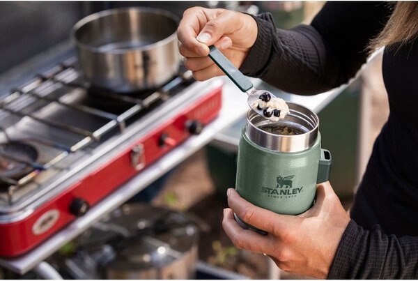 Zelená termoska na jedlo z nehrdzavejúcej ocele 400 ml Legendary Classic Hammer Tone Green – Stanley