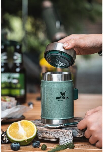 Zelená termoska na jedlo z nehrdzavejúcej ocele 400 ml Legendary Classic Hammer Tone Green – Stanley