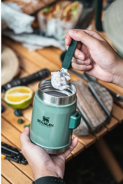 Zelená termoska na jedlo z nehrdzavejúcej ocele 400 ml Legendary Classic Hammer Tone Green – Stanley