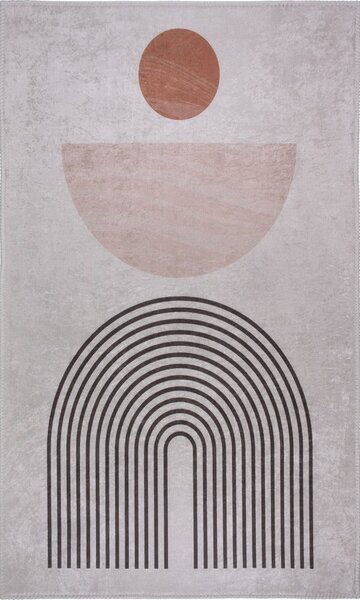 Krémovobiely umývateľný koberec 50x80 cm – Vitaus