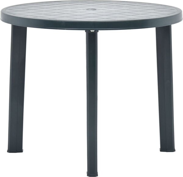 Maison Exclusive - Záhradný stôl zelený 89 cm plast