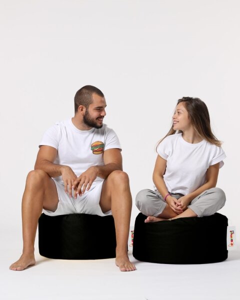 Taburet 55 cm čierna