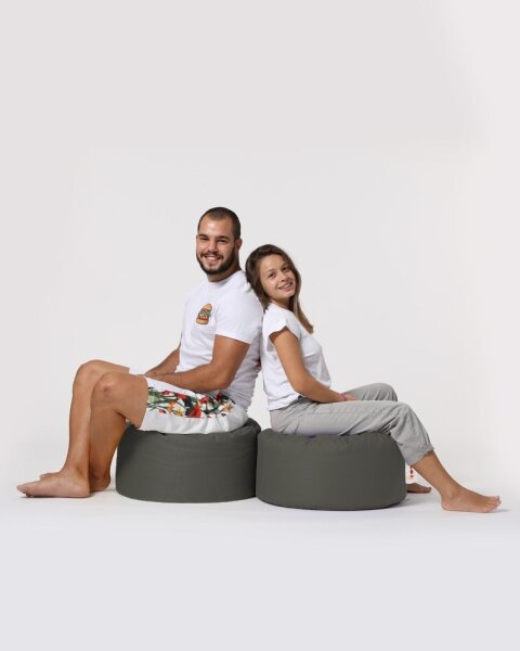 Taburet 55 cm šedá
