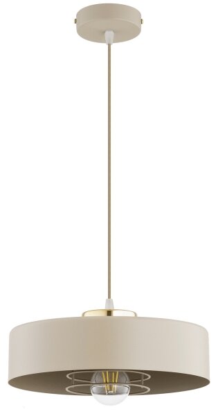 Brilagi - Závesný luster na lanku SPRING 1xE27/60W/230V pr. 30 cm béžová/zlatá
