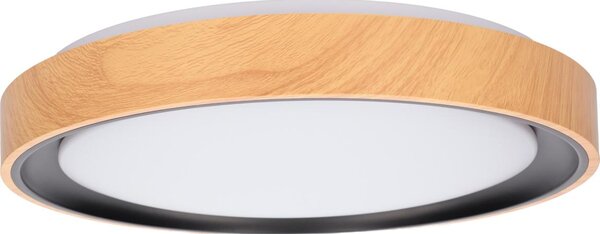 Brilagi - LED stropné svietidlo FLOCO LED/24W/230V, priemer 30 cm, drevo/čierna